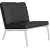 Image de Fauteuil en acier et cuir anthracite Man - NORR11