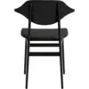 Image de Chaise en chêne noire avec rembourrage anthracite Buffalo - NORR11