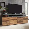 Image de Mes Meuble TV scandinave - Bois foncé