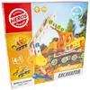 Image de Heros Constructor Pelle mécanique en bois - 170 pièces - 4 modèles - Hêtre FSC
