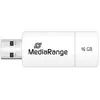 Image de MediaRange Clé USB 2.0 16Go pour Transfert et Sauvegarde de Fichiers Blanc