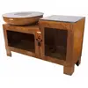Image de Remundi Brasero barbecue rond - Marron