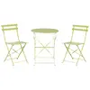 Image de Beliani Ensemble Bistro FIORI Métal Vert Citron