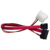 Image de Akasa Câble combo SATA vers SATA / Molex - 20cm - Rouge