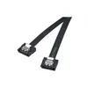 Image de Akasa Super Slim Cable SATA ver 3 - 6Gb/s - 50cm - Coloris Noir