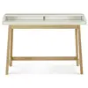 Image de Bureau Design avec Plateau Coulissant St James 116cm Chêne & Blanc
