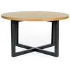 Image de Table Basse Ronde Camden 80cm Chêne & Noir