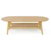 Image de Table Basse en Bois Courbée 130cm Chêne