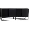 Image de Paris prix Buffet bahut 4 portes coulissantes - Noir
