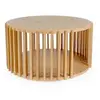 Image de Table Basse Ronde Design Drume 83cm Chêne