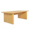 Image de Table Basse Design en Bois Stripe 120cm Naturel