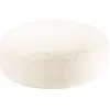 Image de Pouf rond en sherpa bouclé crème 65cm Beanbgas - Wigiwama