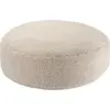 Image de Pouf rond en sherpa bouclé biscuit 65cm Beanbgas - Wigiwama