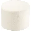 Image de Pouf rond en sherpa bouclé blanc 39,5x25cm Pouffe - Wigiwama