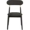 Image de Chaise en chêne teinté noir avec tissu tissé noir 7.1 - Emko