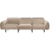 Image de Canapé 3 places en velours beige Bean - Emko