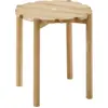 Image de Table d'appoint en chêne naturel 50 cm Pinion - Emko