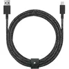 Image de Native Union Câble de Charge USB-A vers Lightning 1.2m avec Sangle de Rangement Noir