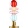 Image de Lampe de table en verre rouge, opaque, rose et bleu 54cm Leonor - Elements Lighting