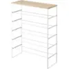 Image de Rangement pour chaussures en bois et métal blanc Tower - Yamazaki