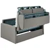 Image de VENTE-UNIQUE Canapé CALIFE - Gris clair