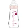 Image de MAM Biberon Verre Rose 1er ge Débit 2 260 ml