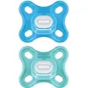 Image de Sucette Physiologique MAM - Lot de 2 - Silicone Souple et Doux - Bleu/Vert