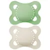 Image de Sucettes-MAM 2 Sucettes Original Tendance 2 à 6 Mois (Modèle : Vert et Gris)