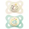 Image de Sucettes-Sucettes Tommee Tippee Night Time Glow 0-6 Mois (Modèle : Hérisson)