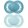 Image de Sucettes-MAM 2 Sucettes Original Tendance Dès 6 Mois (Couleur : Bleu)