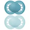 Image de Sucettes-MAM 2 Sucettes Original Tendance Dès 18 Mois (Couleur : Bleu)