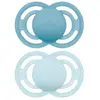 Image de Sucettes-MAM Sucette Perfect Tendance - 6+ Mois - Silicone - X2 (Couleur : bleu)