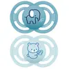 Image de Sucettes-MAM 2 Sucettes Perfect Animaux Dès 6 Mois (Modèle : Éléphant et Ours)