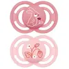 Image de Sucettes-MAM Sucette Perfect Animaux - 18+ Mois - Silicone - X2 (Modèle : Lapin et Fraises)