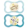 Image de Sucettes-Sucettes MAM Perfect Night 18 mois et plus - Lot de 2 (Couleur : Tigre et Étoiles Bleus)