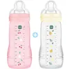 Image de 2 biberons Easy Active +6 mois - 330 ml - Tétine débit X - Berry + Pearl