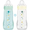 Image de 2 biberons Easy Active +6 mois - 330 ml - Tétine débit X - Ice + Pearl