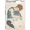 Image de Piatnik Schiele - Femme assise, genou relevé (1000 pièces)