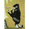 Image de Puzzle 1000 pièces : Banksy - Chimpanzé en Roller Piatnik