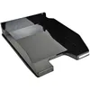 Image de Exacompta Glossy 113214D Corbeille à courrier Noir glossy (Unité-1)