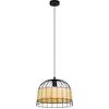 Image de EGLO, Suspension, Suspension ANWICK 1x E27, noir/naturel (E27)