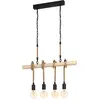 Image de EGLO, Suspension, Suspension YOUNGSTOWN 4x E27, noir/marron (E27)