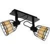 Image de EGLO, Plafonnier, Plafonnier ANWICK 1 2x E27 noir/marron (E27)