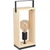 Image de EGLO, Lampe de table, Lampe de table FAMBOROUGH 1x E27, noir/beige (E27)