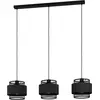 Image de EGLO, Suspension, Suspension BAZELY 3x E27 noir (E27)