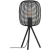 Image de EGLO, Lampe de table, LAMPE DE TABLE RINROE E27 44CM 43967 BLACK (E27)