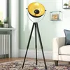Image de EGLO Lampadaire COVALEDA Noir et Laiton 49618