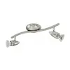 Image de Spot MAGNUM-LED 2 ampoules nickel satiné