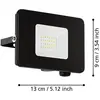 Image de EGLO, Éclairage d'extérieur, Projecteur à LED noir 5000K 20W IP65 97456 (1800 lm, IP65)