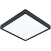 Image de EGLO, Plafonnier, Luminaire LED à monter en saillie Fueva 5 noir 28,5 x 28,5 cm blanc neutre" (2500 lm)